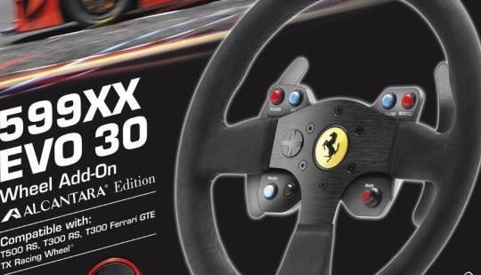 Details and images for the Thrustmaster VG Ferrari 599XX EVO Wheel