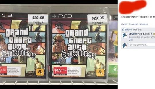 Behoefte aan Ellendig Pijnboom Grand Theft Auto: San Andreas for PS3 now on Aussie store shelves | N4G