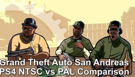 Grand Theft Auto San Andreas PS4 vs PS2 vs PS3 Frame-Rate Test