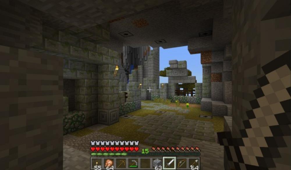 Minecraft Virtual Reality Preview：仮想ブロックで作られた仮想世界