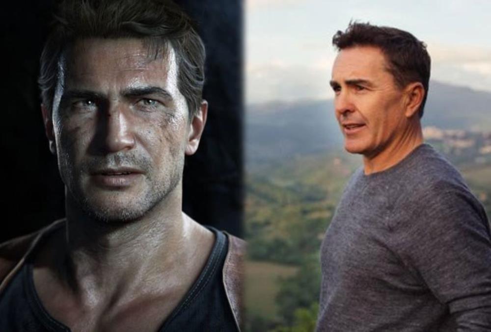 Check out the IMDb page for Nolan North (the voice of Nathan Drake