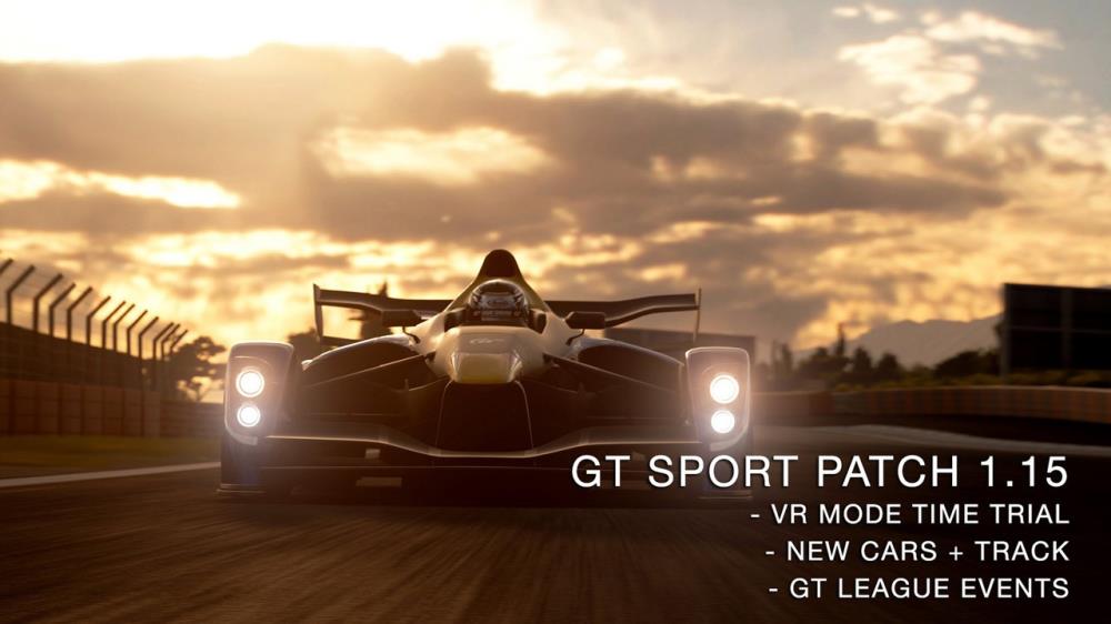 Gran Turismo Sport Patch 1.15本日、VRタイムトライアルを追加します