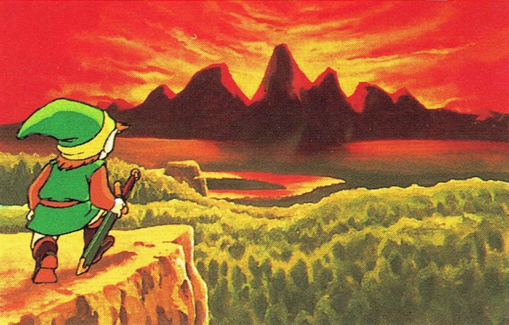 最初のゼルダゲームは、過去へのリンクからデスマウンテンで行われます