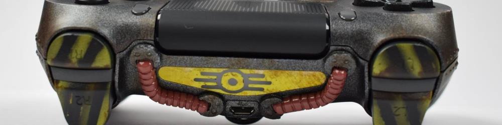 カスタムフォールアウト76 PS4コントローラーは、ボールトを手に持ってきます