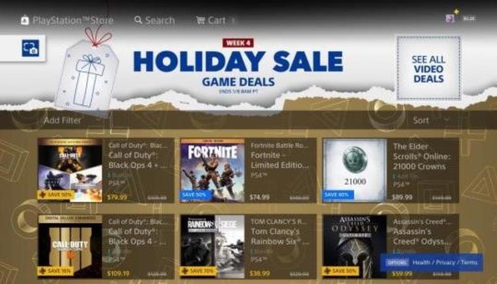 Playstation holiday sale online