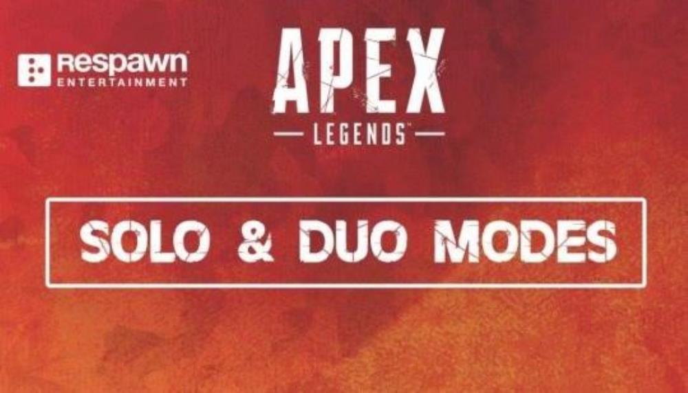 Apex Legendsは、ソロモードとデュオモードを獲得しています