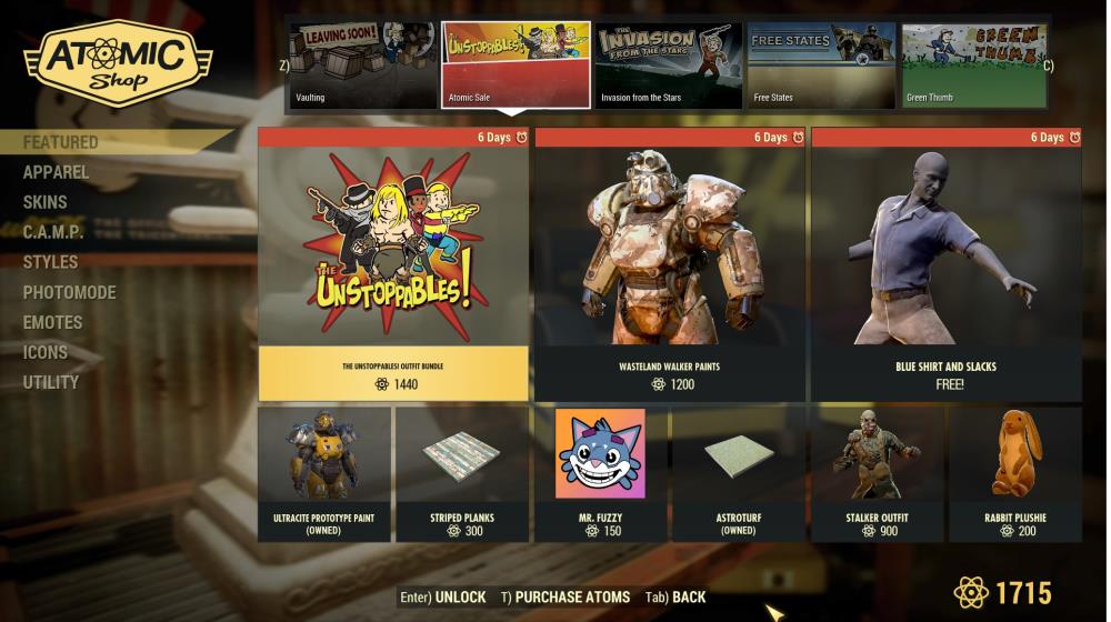 buy fallout 76 items