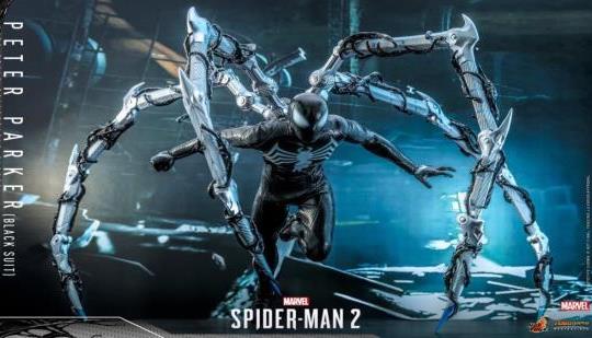 New Marvel's Spider-Man 2 Black Suit Figure From Hot Toys Confirms ...