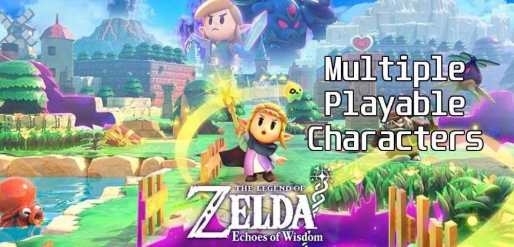 ゼルダの伝説：複数のプレイ可能なキャラクターを特徴とする知恵のエコー