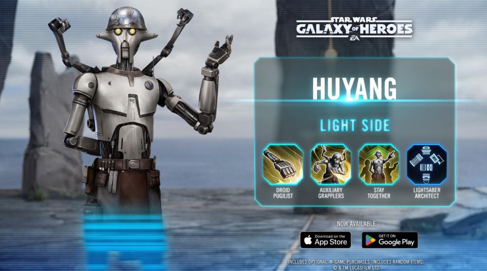 SWGOH Huyangキット明らかに：能力、戦略、およびロック解除ガイド