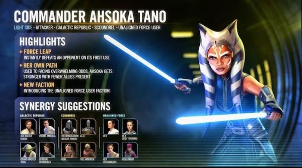 Swgoh：銀河の伝説Ahsoka Tanoキット公開：能力、戦略、ヒント