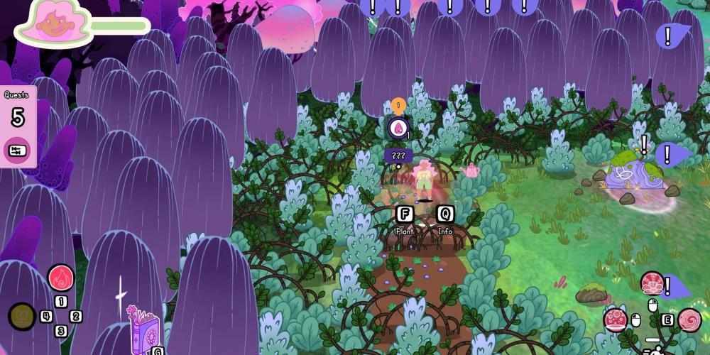 Grimoire Groves開発者は、戦闘のないRoguelikeゲームを作るという挑戦に関する開発者