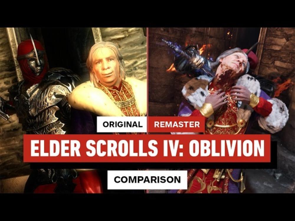 エルダースクロールオブリビオンリマスターVs.元のグラフィックの比較